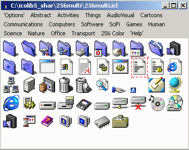 Show desired icon