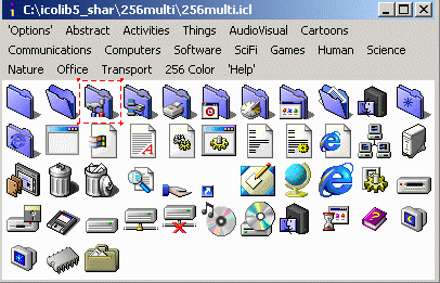 Icon Library Display