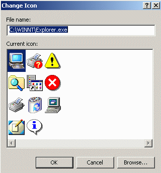 Display Properties - Icons