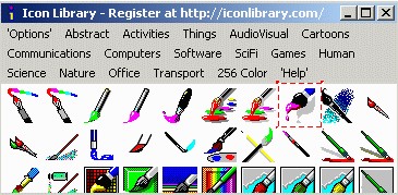 Icon Library Brush