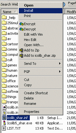 INF Install Menu